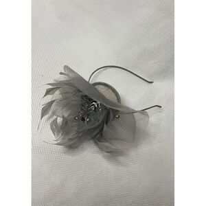 HAIR fascinator from the UK gray very expensive wedding guest/church